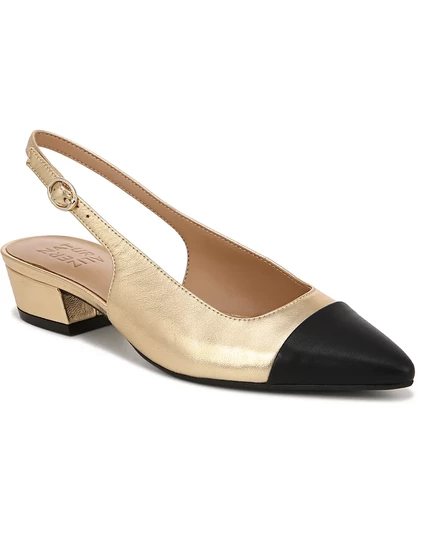 Женские балетки dark gold leather