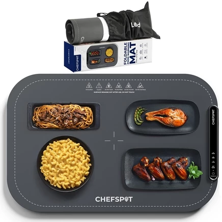 Коврик-подогреватель CHEFSPOT складной 24″×15″, серый