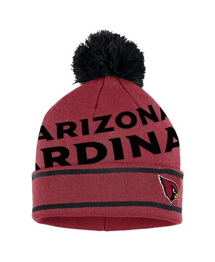Женская ОДЕЖДА от Erin Andrews Cardinal Arizona Cardinals, вязаная шапка с помпоном и перчатки из двойного жаккарда с манжетами cardinal