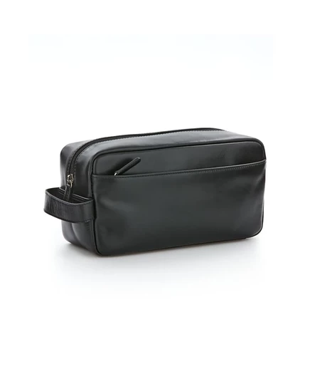 Мужской несессер Perry Ellis Portfolio кожаный, черный