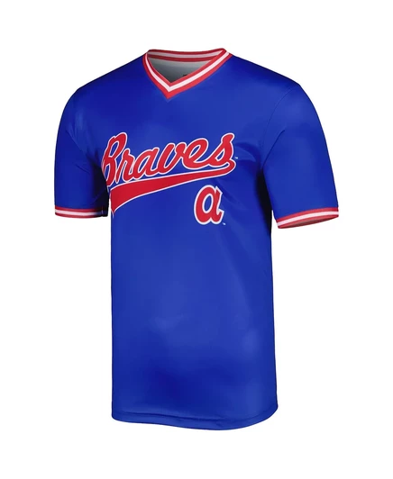 Мужская командная майка Stitches Royal Atlanta Braves из коллекции Cooperstown Collection royal