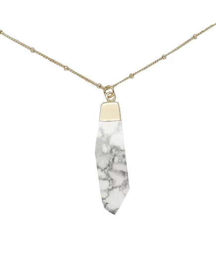 Ожерелье с подвеской из заряженного камня howlite