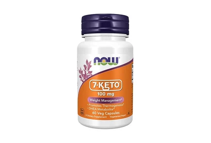 Добавка NOW Foods 7-Keto 100 мг, 60 растительных капсул