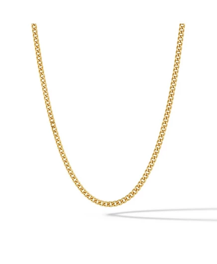 Мужская цепочка Vincero Cuban Chain, 56 см, золотая