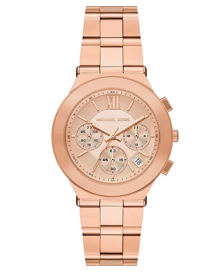 Женские часы Michael Kors с кварцевым хронографом Billie из розового золота и нержавеющей стали, 37 мм, золото