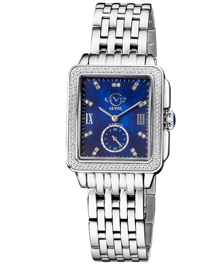 Женские часы GV2 by Gevril Bari 34×30 мм, серебристые
