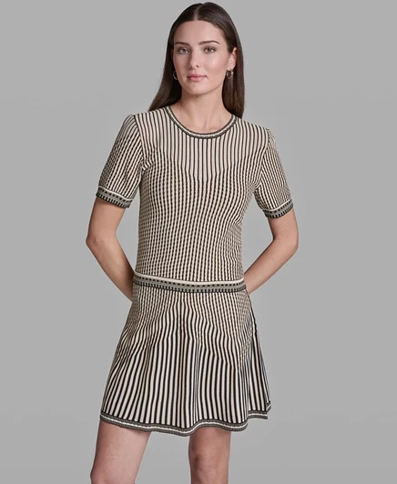 Женский топ BCBG с коротким рукавом, черный