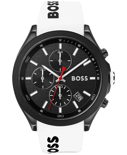 Мужские часы-хронограф Hugo Boss Velocity, 45 мм, белые