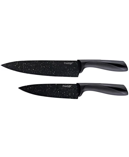 Набор ножей Prestige Stone Quartz, 2 шт (20/15 см), черный