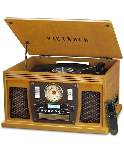 Проигрыватель винила Victrola Navigator 8‑в‑1 деревянный, коричневый