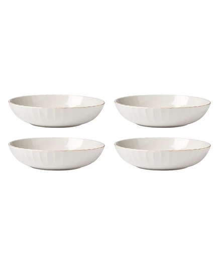 Миски для пасты с гребешками Lenox French Perle, набор из 4-х white
