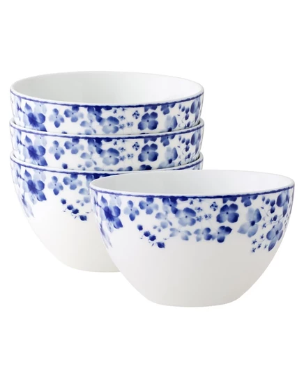 Набор пиал Noritake Bloomington Road, 4 шт., синий