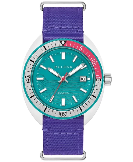 Мужские часы Bulova Performance Snorkel 41 мм, фиолетовые