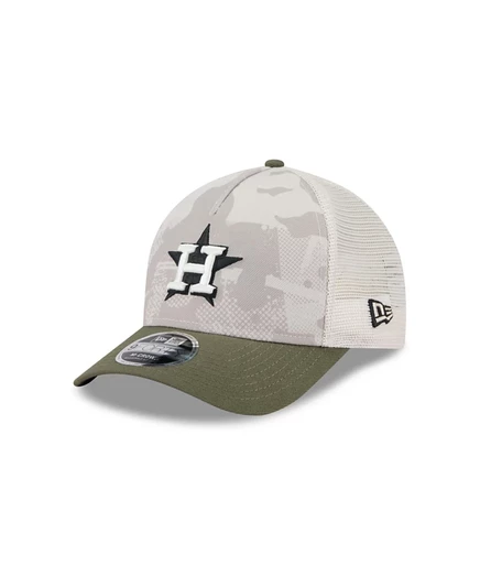 Мужская кепка New Era 9FORTY Astros, бежево‑оливковая