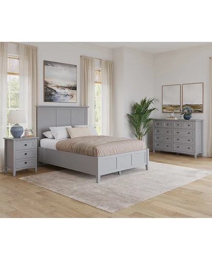 Спальный гарнитур Hedworth Full, 3 предмета, серый