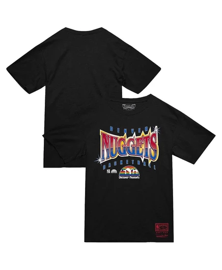 Мужская футболка Mitchell & Ness Denver Nuggets Glow Up, черная