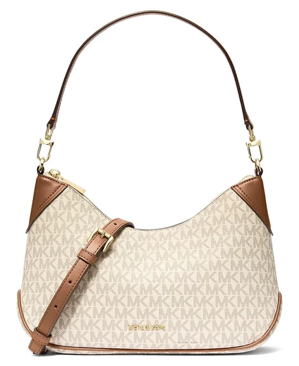 Женская сумка Michael Kors Jet Set Pouchette кроссбоди, белая