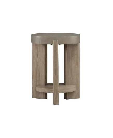 Liberty Furniture Affinity Приставной столик для гостиной - Пыльно-серо-коричневая столешница из искусственного бетона без цвета