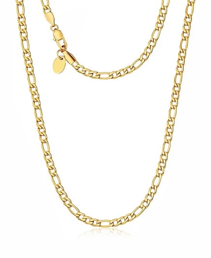 Мужская цепочка Rhona Sutton Figaro, 18K позолота, золотистая