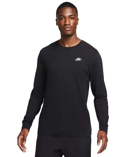 Мужской лонгслив Nike Sportswear Club, черный