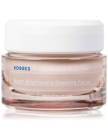 KORRES Korres Apothecary Wild Rose Night-Осветляющий крем для лица после сна, 1,3 унции.