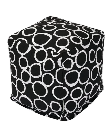 Пуф Majestic Home Goods Fusion, 43×43×43 см, черный