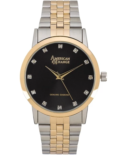 Мужские часы American Exchange Diamond, 40 мм, серебристые
