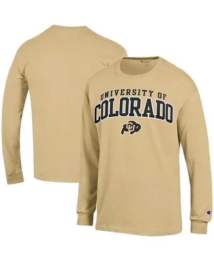Мужская футболка-лонгслив Champion Colorado Buffaloes, бежевая