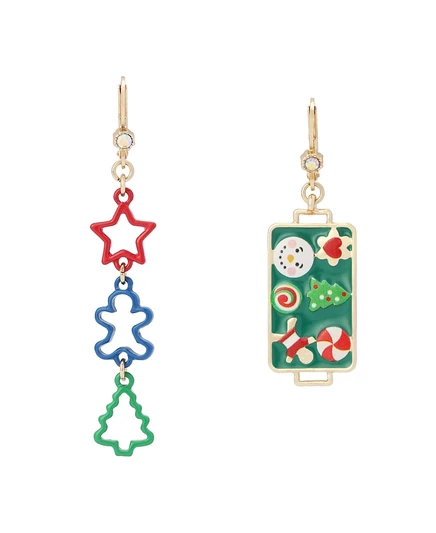 Серьги Betsey Johnson с кристаллами, разноцветные