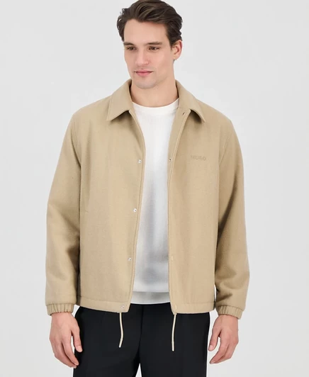 Мужская куртка Hugo Boss Baksi slim fit, бежевая
