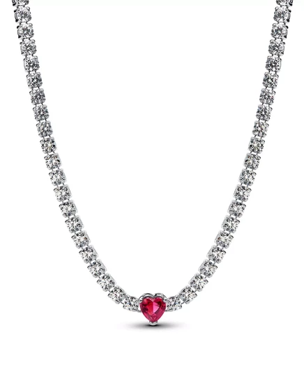 Колье-чокер с сердечком из стерлингового серебра Pandora Halo sterling silver
