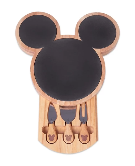 Сырная доска Toscana Mickey Mouse с ножами, коричневая