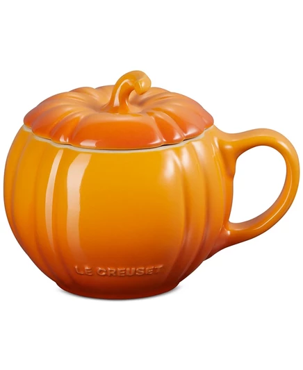 Кружка Le Creuset Pumpkin с крышкой, 414 мл, оранжевая