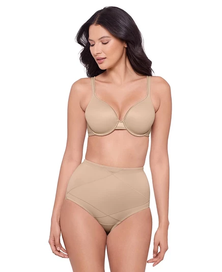 Женский костюм для мгновенной подтяжки живота Miraclesuit Shaping Brief 2413 коричнево-бежевый