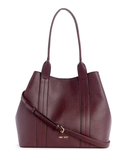 Сумка-тоут Nine West 2 в 1 Kole Trap среднего размера merlot