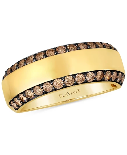 Мужское кольцо Le Vian 14k с шоколадными бриллиантами 1 кт