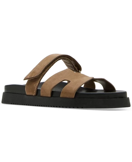Женские босоножки Mayven на плоской подошве Steve Madden коричнево-бежевого цвета