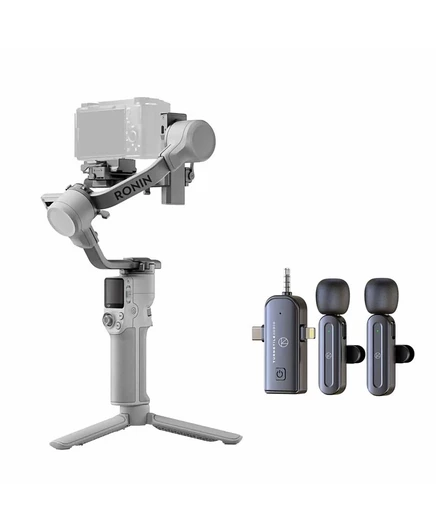 Стабилизатор DJI RS 4 Mini с беспроводным микрофоном, серый