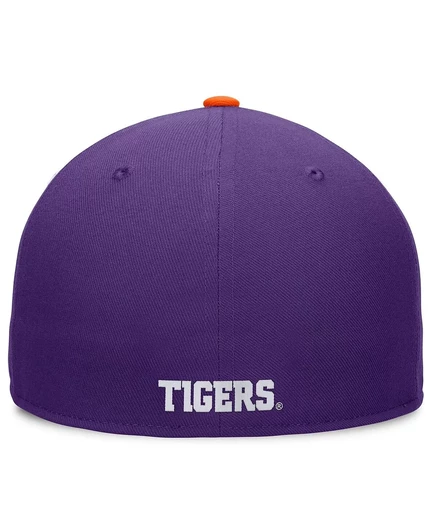 Мужская кепка Clemson Tigers Tri-Tone Heritage Collector от Top of the World, белая с оранжевым, от Top of the World white, orange