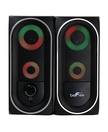Компьютерная акустика beFree Sound 2.0 с RGB, черная