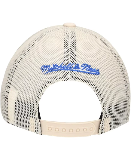 Мужская кремовая кепка Dallas Mavericks от Mitchell & Ness с регулируемой посадкой cream