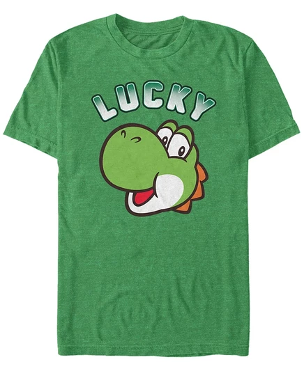 Мужская футболка Fifth Sun Super Mario Lucky Yoshi, зеленая