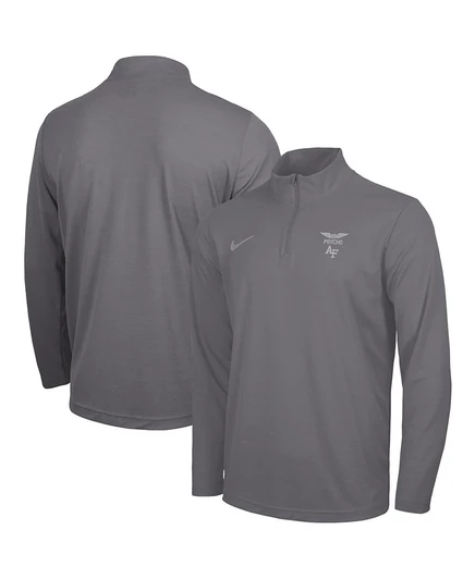 Мужская толстовка-пуловер с застежкой-молнией Dri-FIT Intensity из коллекции Nike Air Force Falcons APLS Fighting Falcon Collection