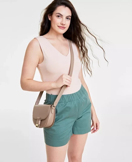 Женское трикотажное боди с двойным V-образным вырезом, созданное для Macy's chai