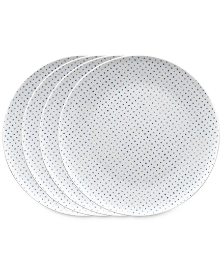 Тарелки обеденные Noritake Hammock Dots, набор 4 шт., синие