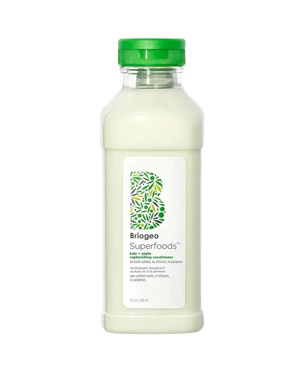 Восстанавливающий кондиционер для суперпродуктов Briogeo Kale + Apple, 12,5 унций, без цвета