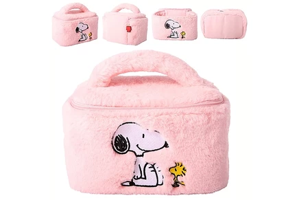 Пушистая косметичка Peanuts Snoopy для путешествий - Мягкая плюшевая косметичка для косметических украшений