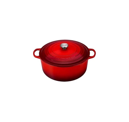 Жаровня Le Creuset Signature 12,5 л круглая, вишневая