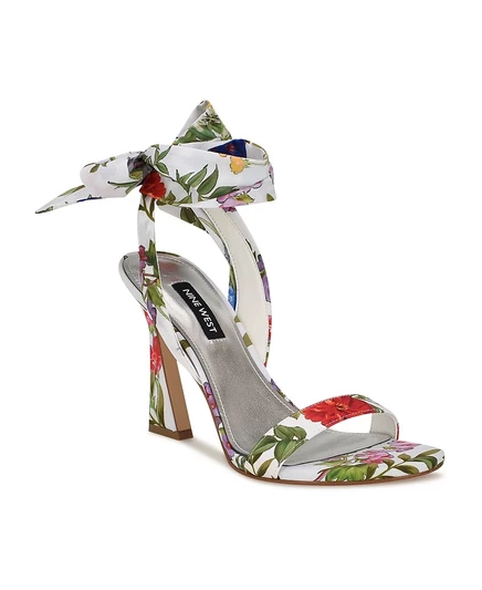 Женские босоножки Nine West Kelsie на каблуке, белые