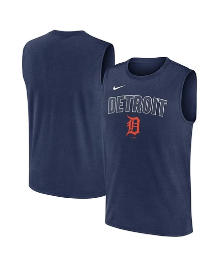 Мужская майка Nike Knockout Detroit Tigers, темно-синяя